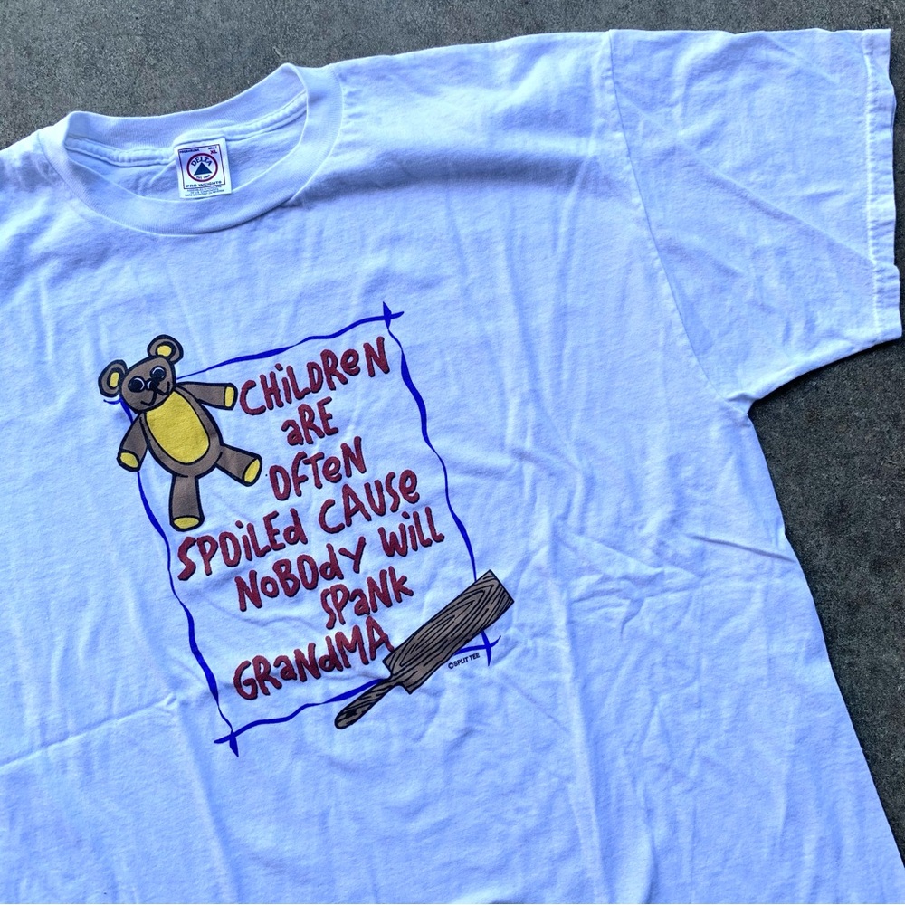 Vintage Funny Grandma Graphic White T Shirt